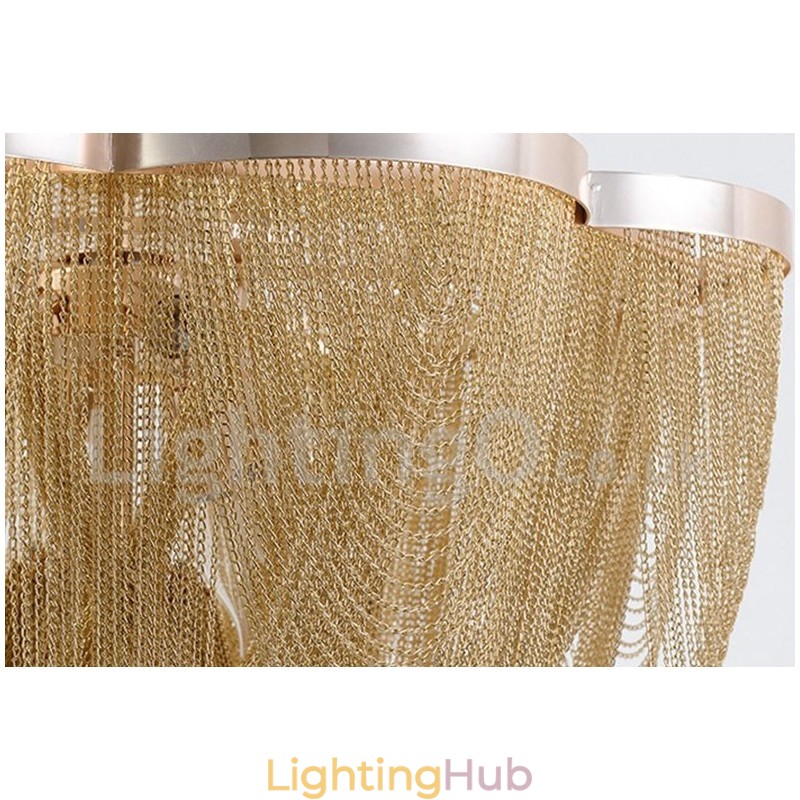 Tassels Chandelier Designer Pendant Light Silver Gold Colour