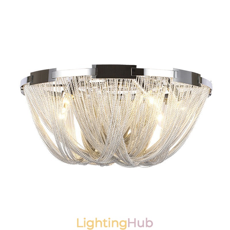 Tassels Chandelier Designer Ceiling Light Silver Gold Colour