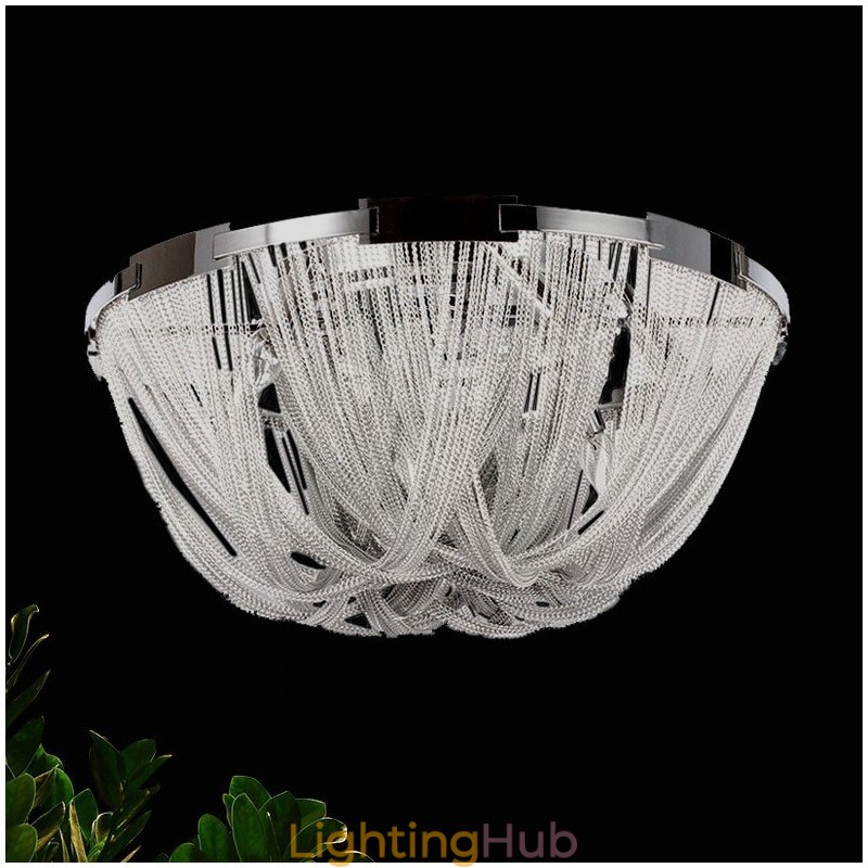 Tassels Chandelier Designer Ceiling Light Silver Gold Colour