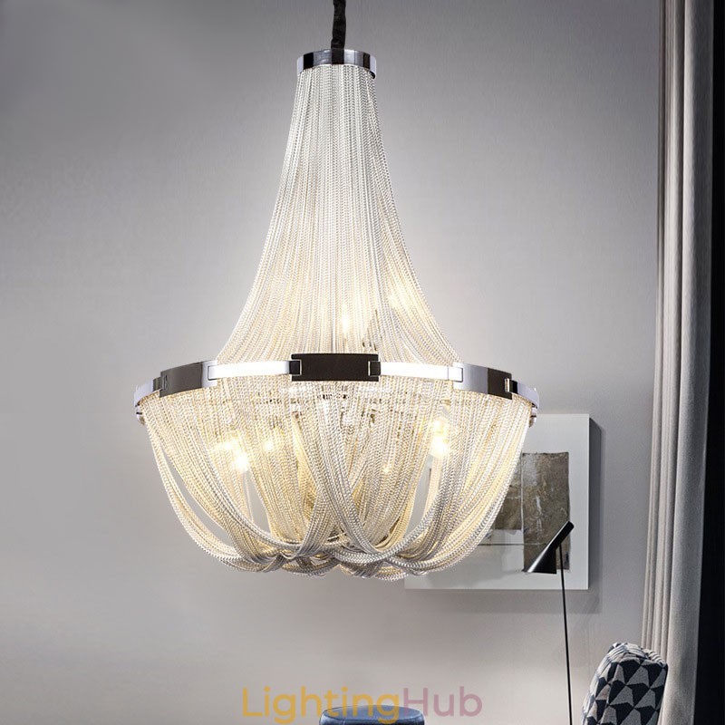 Tassels Chandelier Designer Pendant Light Silver Gold Colour