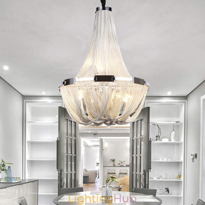 Tassels Chandelier Designer Pendant Light Silver Gold Colour
