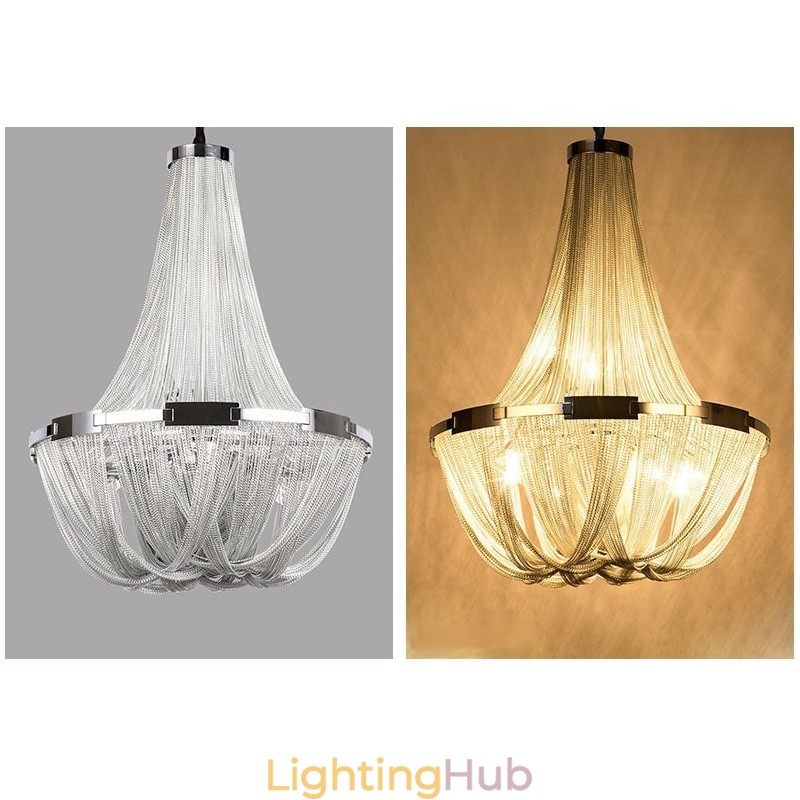 Tassels Chandelier Designer Pendant Light Silver Gold Colour