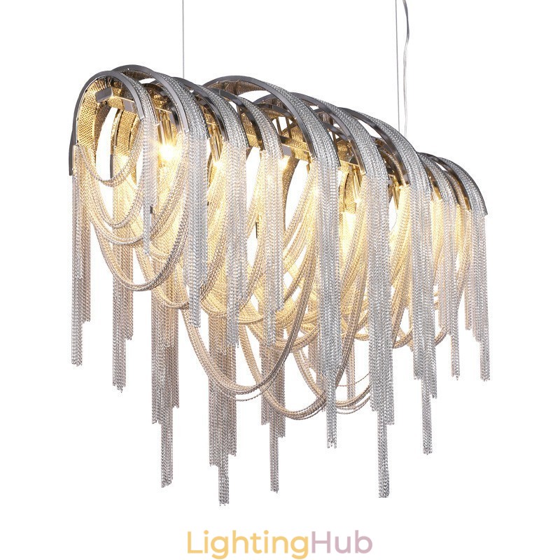 Tassels Chandelier Designer Pendant Light Silver Gold Colour