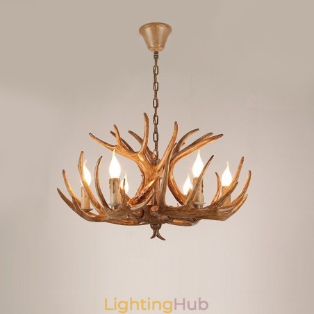 6 Light Rustic Artistic Retro Antler Antique Chandelier 6 Light Rustic Artistic Retro Antler Antique Chandelier