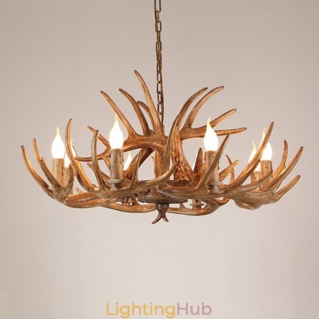 8 Light Rustic Artistic Retro Antler Antique Chandelier 8 Light Rustic Artistic Retro Antler Antique Chandelier