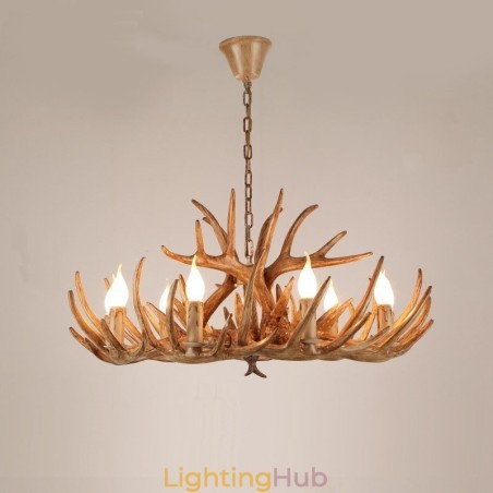 9 Light Two Tiers Rustic Artistic Retro Antler Antique Chandelier 9 Light Two Tiers Rustic Artistic Retro Antler Antique Chandelier