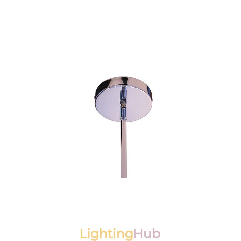 Chandelier Modern Globe Living Pendant Dining Shopping Store Night Metal Chrome