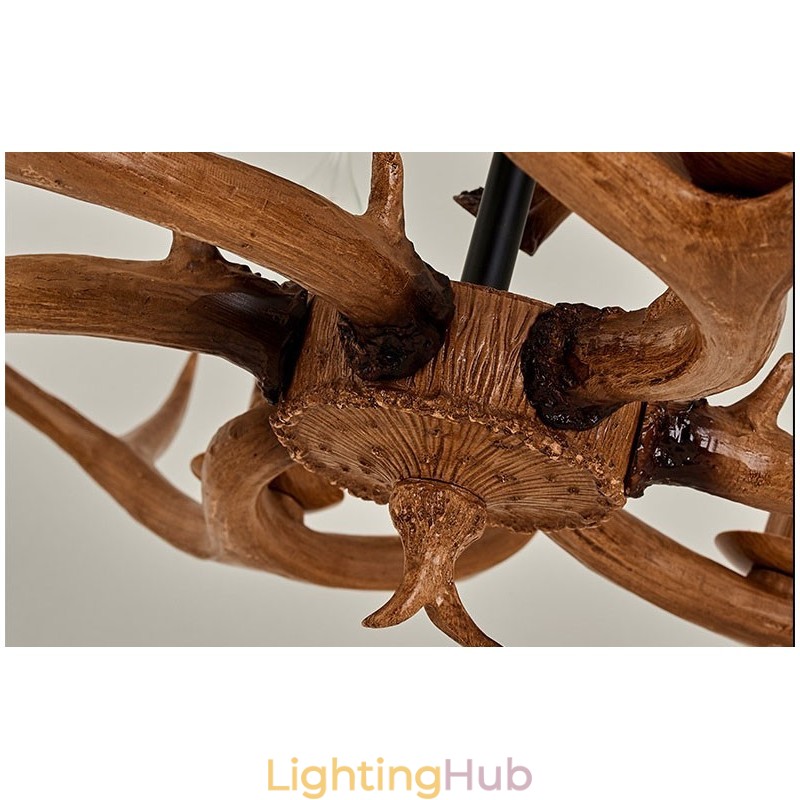 6 Light Rustic Artistic Retro Antler Antique Chandelier