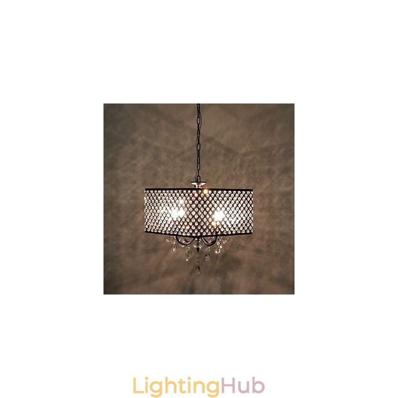Traditional Classic Crystal Painting Metal Chandelier