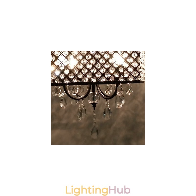 Traditional Classic Crystal Painting Metal Chandelier