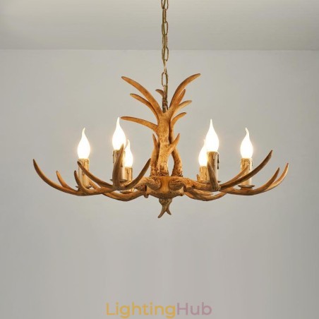 6 Light Rustic Artistic Retro Antler Antique Chandelier 6 Light Rustic Artistic Retro Antler Antique Chandelier