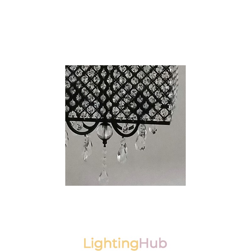 Traditional Classic Crystal Painting Metal Chandelier