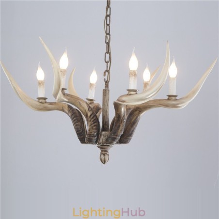 6 Light Rustic Artistic Retro Antler Antique Chandelier 6 Light Rustic Artistic Retro Antler Antique Chandelier