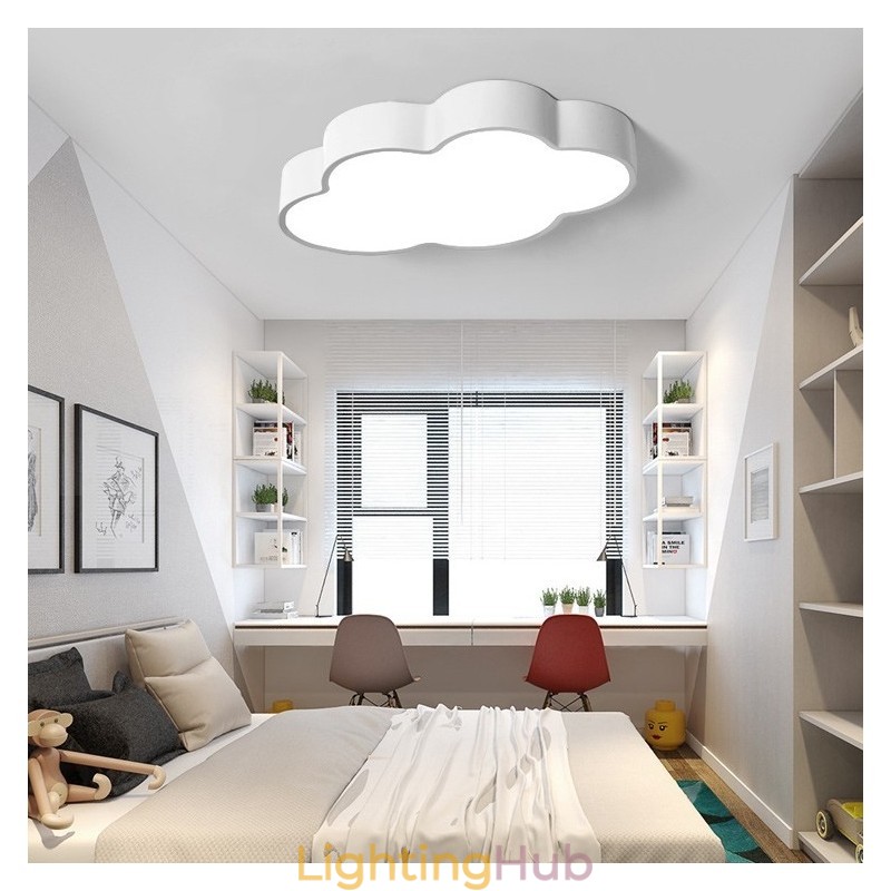 Macaron Multi color Cloud Modern Nordic Style Flush Mount Ceiling Lights with Acrylic Shade