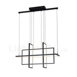 Dimmable Pendant Light Modern Design Four Rectangles