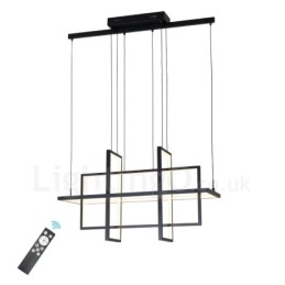Dimmable Pendant Light Modern Design Four Rectangles