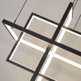 Dimmable Pendant Light Modern Design Four Rectangles