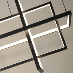 Dimmable Pendant Light Modern Design Four Rectangles