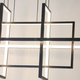 Dimmable Pendant Light Modern Design Four Rectangles