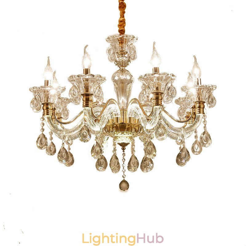 Luxury Crystal Chandelier K9 Crystal Chandelier with Glowing Arm