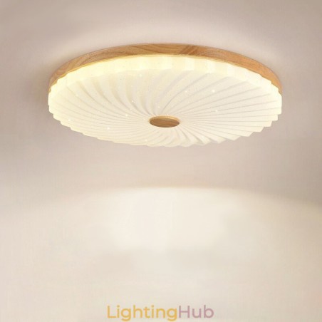 Nordic Round Simple Modern Solid Wood Flush Mounted Ceiling Light Nordic Round Simple Modern Solid Wood Flush Mounted Ceiling Light