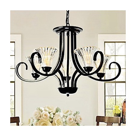 European Style Vintage 5 Light Chandelier With Horned Arm European Style Vintage 5 Light Chandelier With Horned Arm