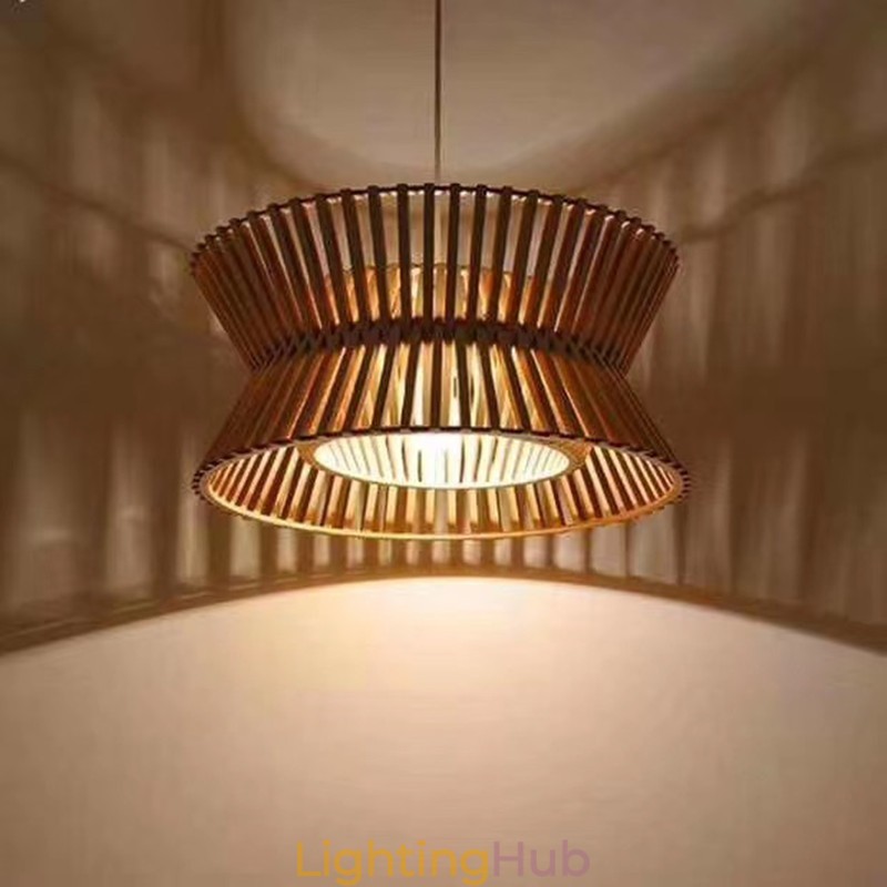 Vintage Wood Pendant Light