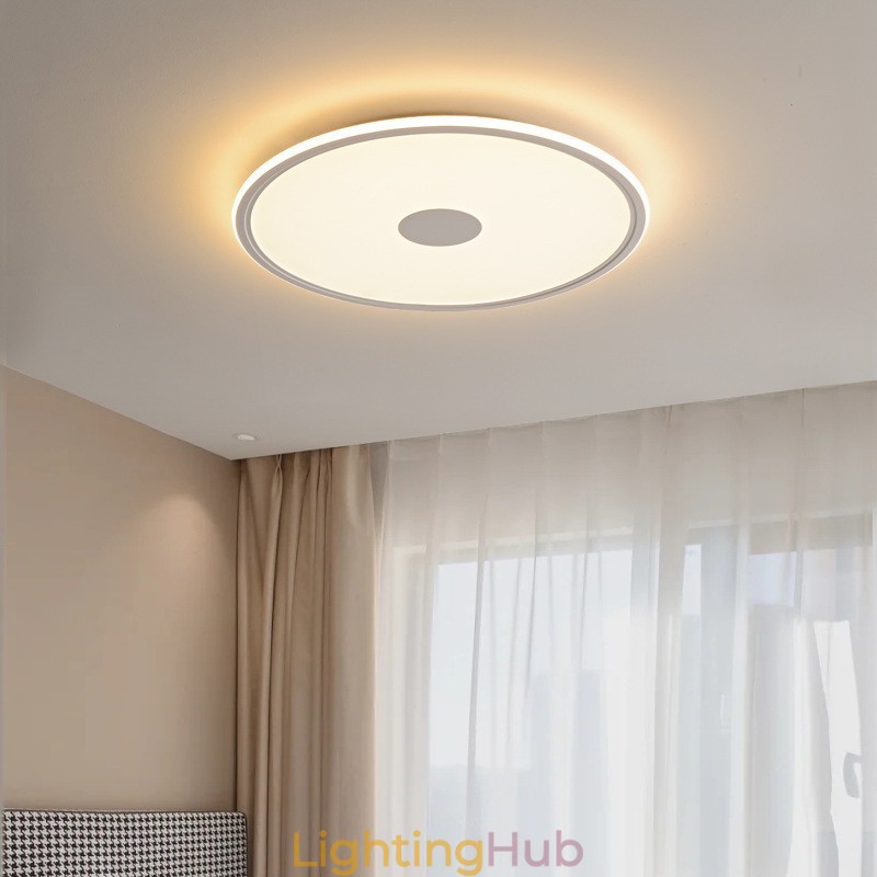 Nordic 3.5cm Thickness Round Full Spectrum Eye Protection Indoor Dimmable Ceiling Light