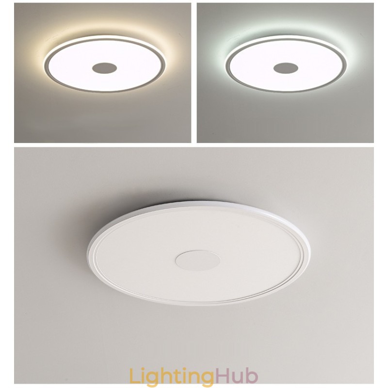 Nordic 3.5cm Thickness Round Full Spectrum Eye Protection Indoor Dimmable Ceiling Light
