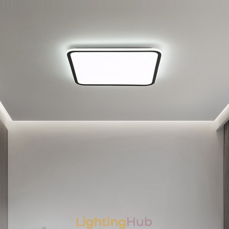 Modern Dimmable Square Flush Mount Ceiling Light Indoor Lighting Fixture Modern Dimmable Square Flush Mount Ceiling Light Indoor Lighting Fixture