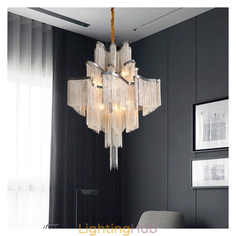 Tassels Extra Large Size Chandelier Designer Ceiling Pendant Light