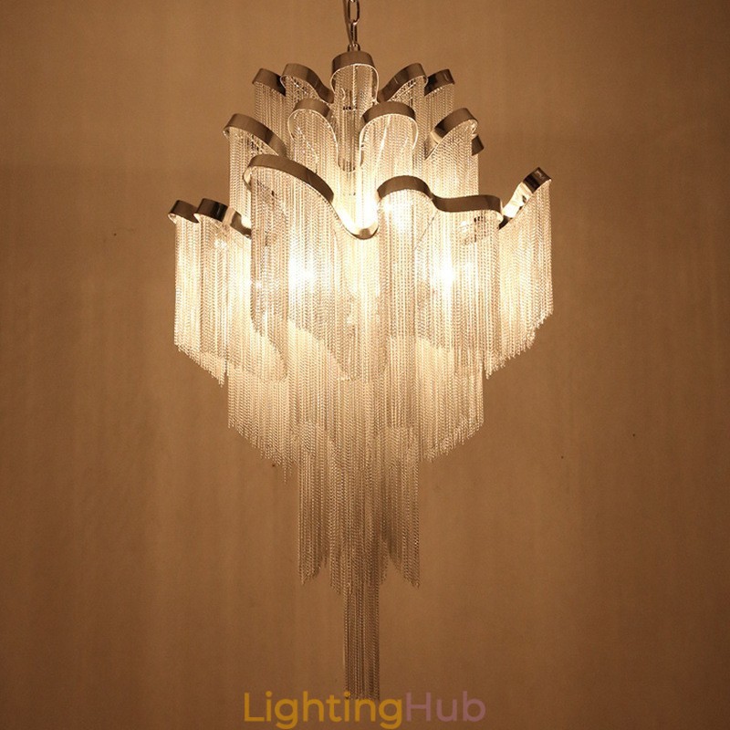Tassels Extra Large Size Chandelier Designer Ceiling Pendant Light