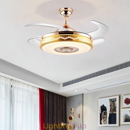 Modern Eletriplating Ceiling Fan Inverter Fan Light Modern Eletriplating Ceiling Fan Inverter Fan Light
