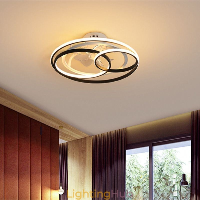 Modern Ceiling Lights Circle Rings Designer Ceiling Fan