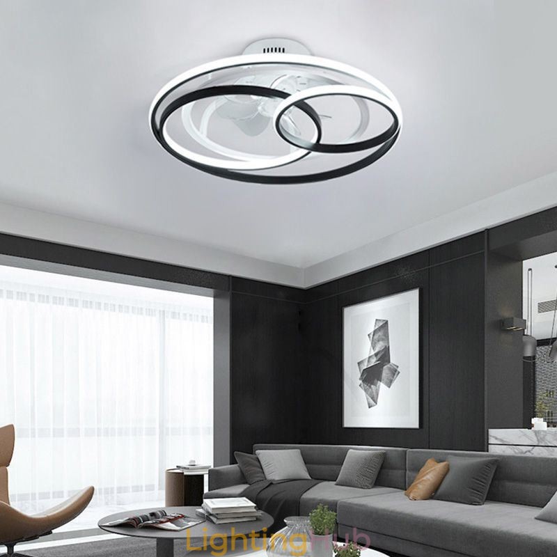 Modern Ceiling Lights Circle Rings Designer Ceiling Fan