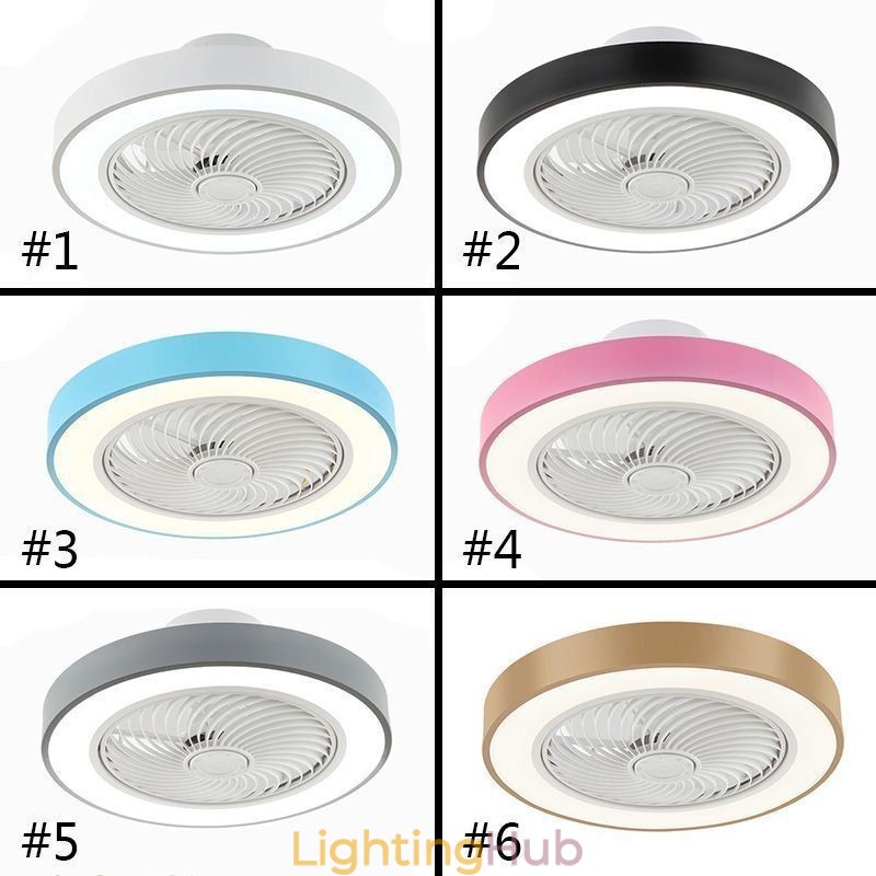 Modern Ceiling Fan Lights With Remote Control Acrylic Round Ceiling Lamp