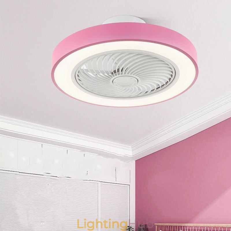 Modern Ceiling Fan Lights With Remote Control Acrylic Round Ceiling Lamp