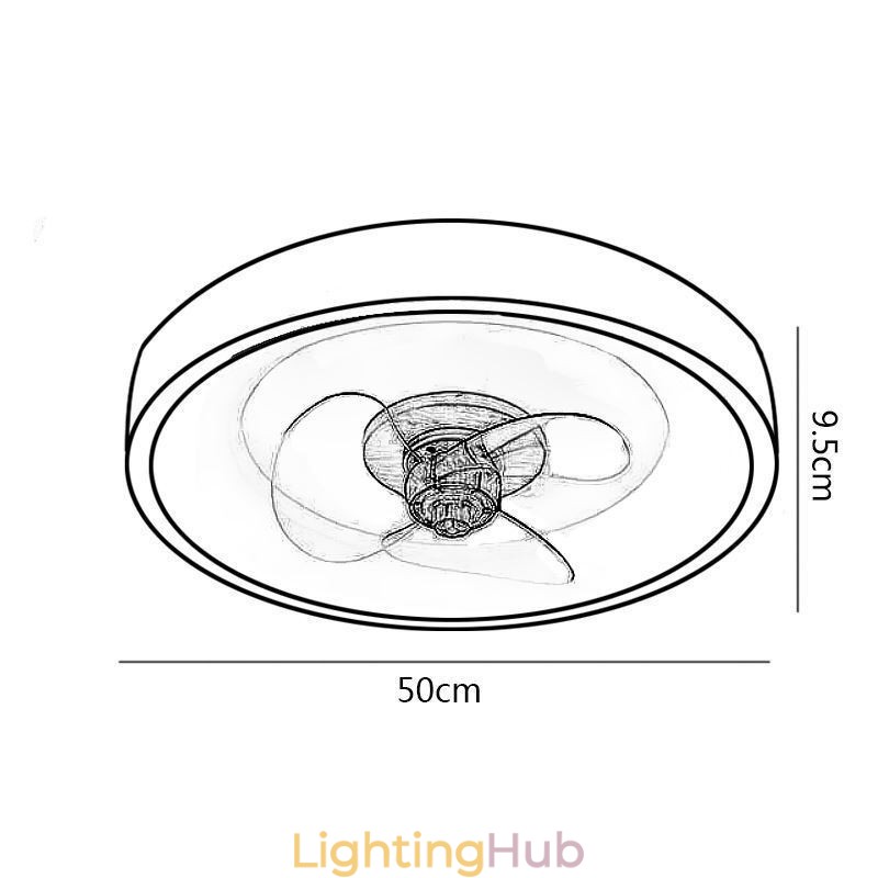 Modern Inverter Ceiling Fan Lights Remote Control Ceiling Light Fan Lamp