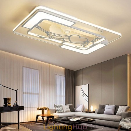 Modern Rectangular Ceiling Fan Light Fixtures Modern Rectangular Ceiling Fan Light Fixtures