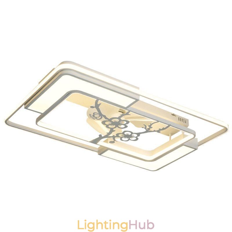 Modern Rectangular Ceiling Fan Light Fixtures