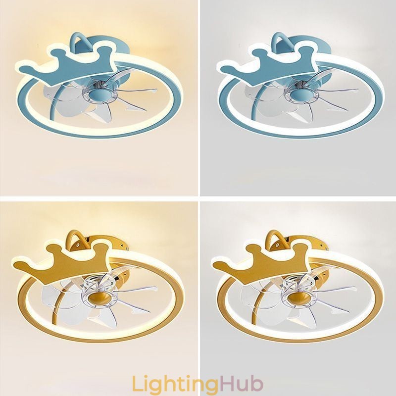 Cartoon Ceiling Fan Light Creative Ceiling Lamp Kid's