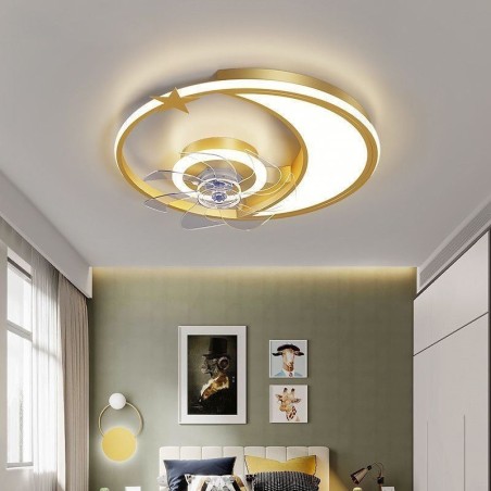 Moon Ceiling Fan Light Creativity Ceiling Lamp Moon Ceiling Fan Light Creativity Ceiling Lamp