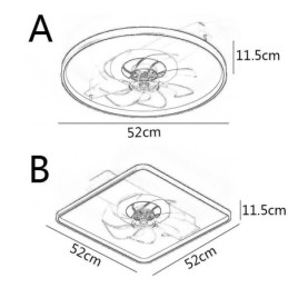 Modern Ceiling Fan With Lights Remote Control Ventilador Lamp