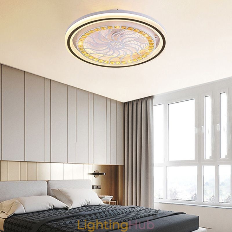 Intelligent Ceiling Fan With Light Stepless Dimming Decoration