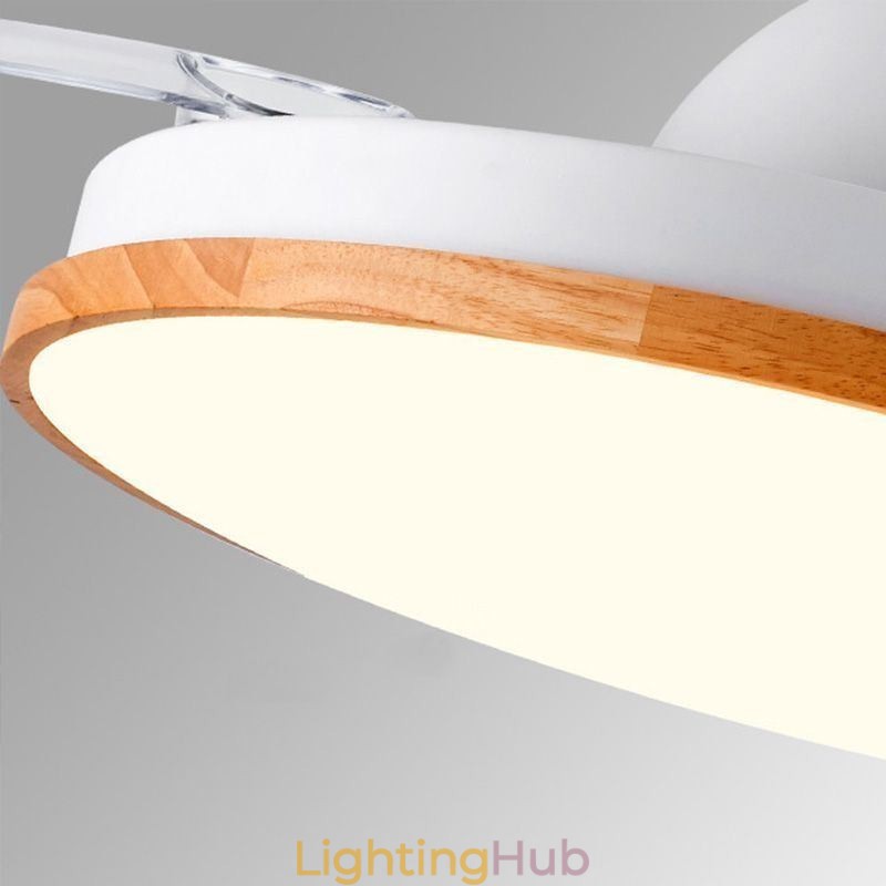 Modern Inverter Ceiling Fan Light Remote Control Ceiling Lamp Tricolor Dimming