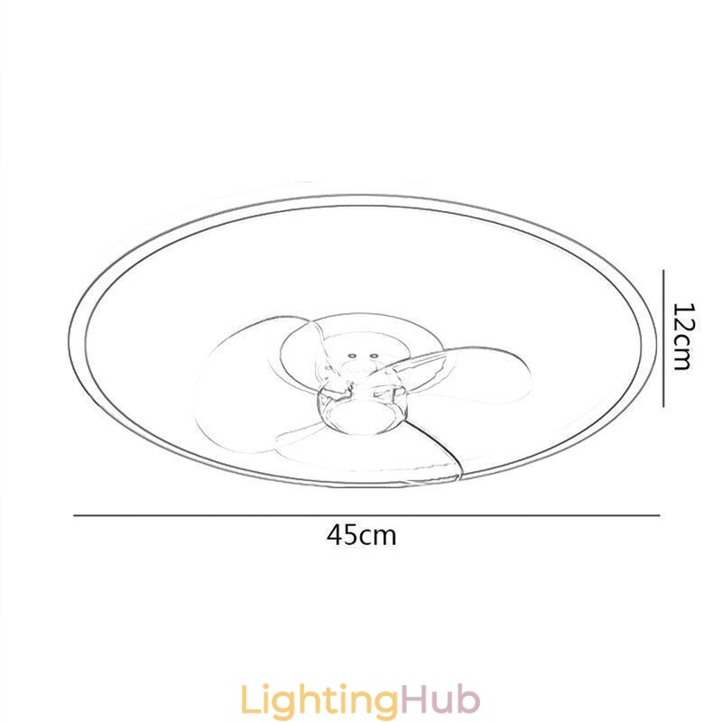 Macaron Ceiling Fan Light Remote Control Decor Ventilateur