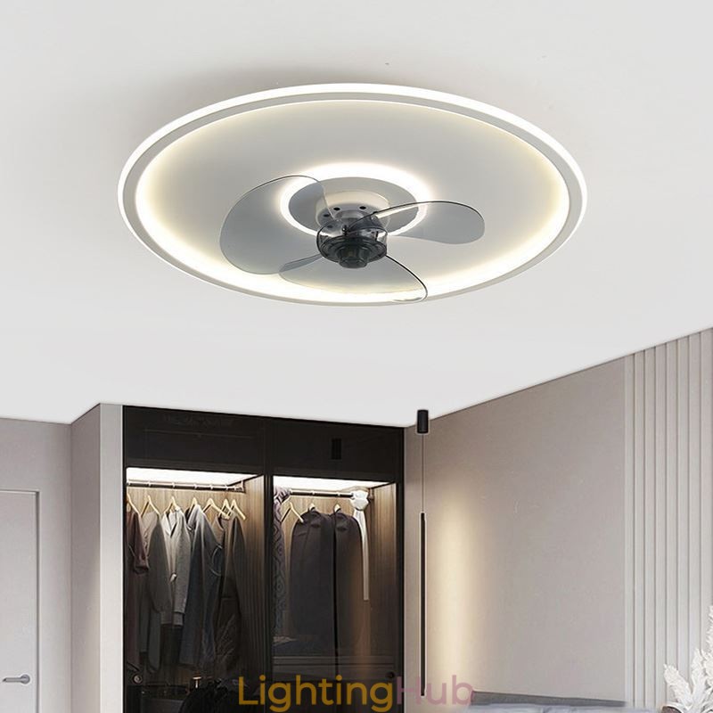 Macaron Ceiling Fan Light Remote Control Decor Ventilateur