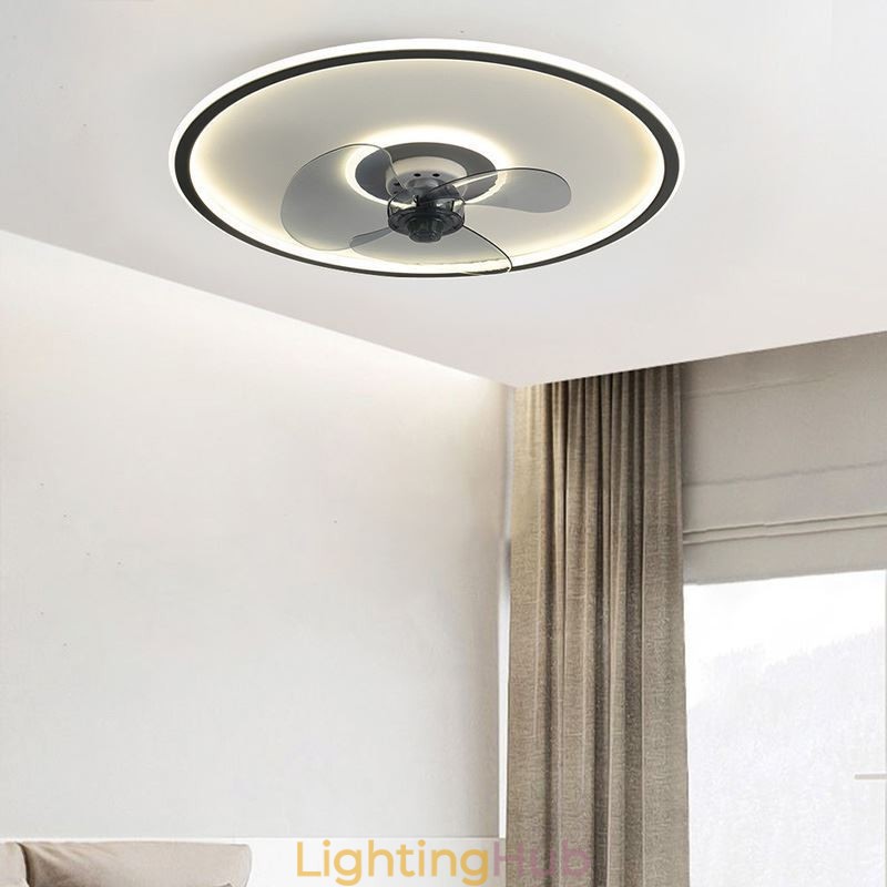 Macaron Ceiling Fan Light Remote Control Decor Ventilateur