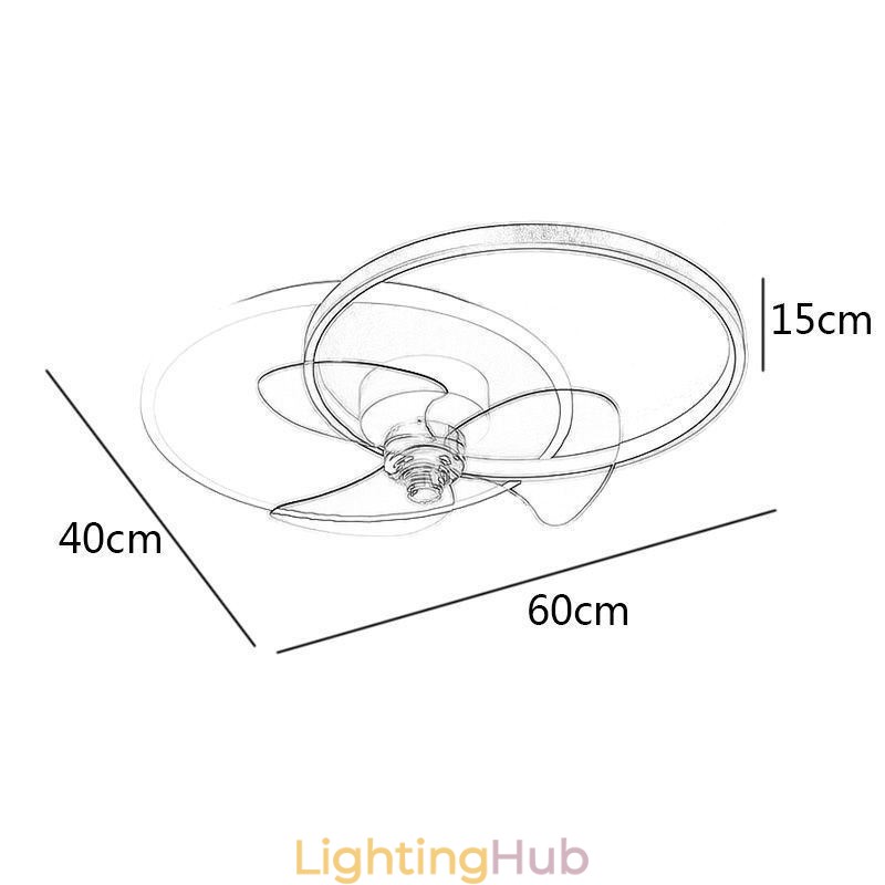 Ceiling Fan Lamp Modern Art Deco Lighting Fixtures