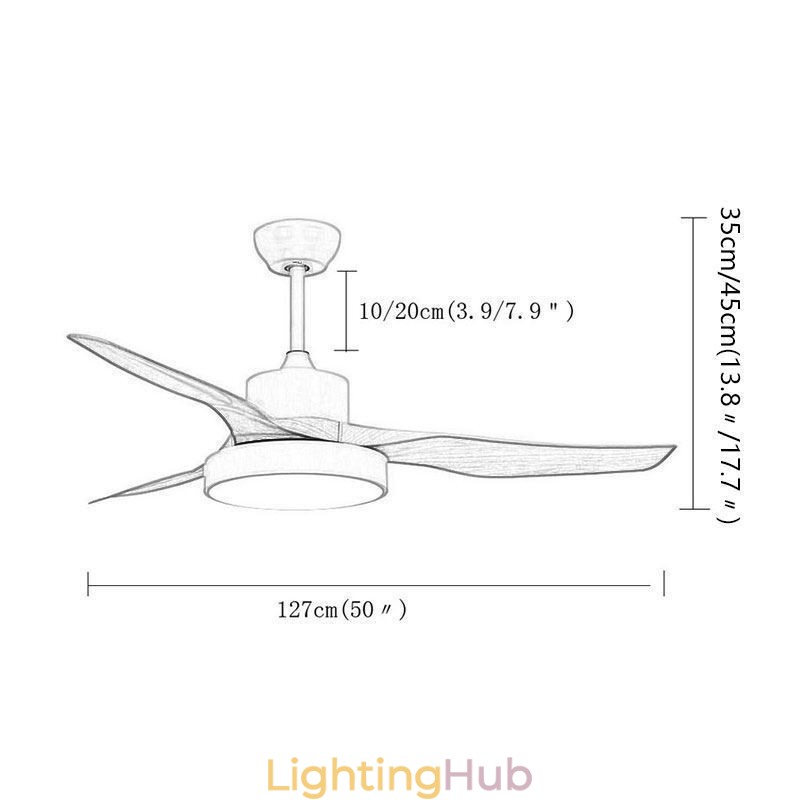 Ceiling Fan with Remote Control 3 Blades
